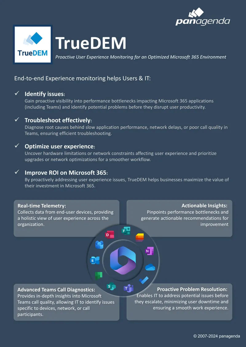 Proactive User Experience Monitoring for Microsoft 365
