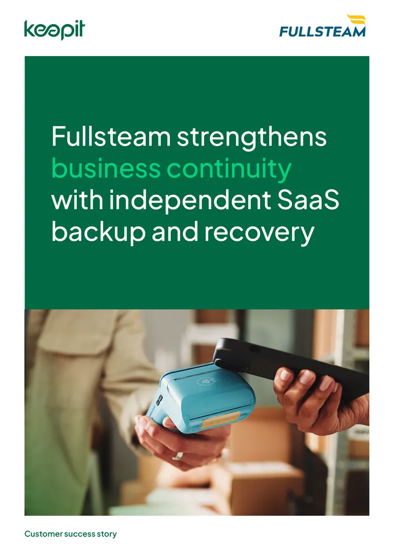 Fullsteam Business Continuity Strategy with SaaS Backup