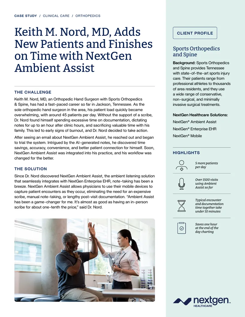 NextGen Ambient Assist Implementation Case Study
