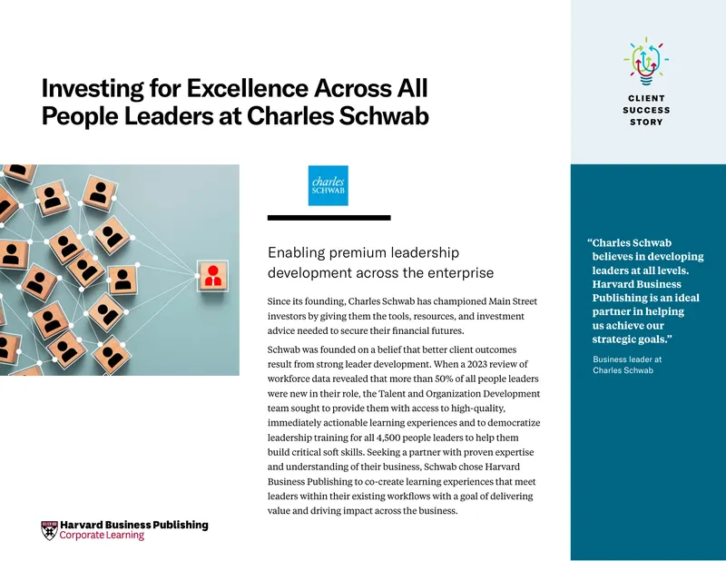 Leadership Development Partnership at Charles Schwab