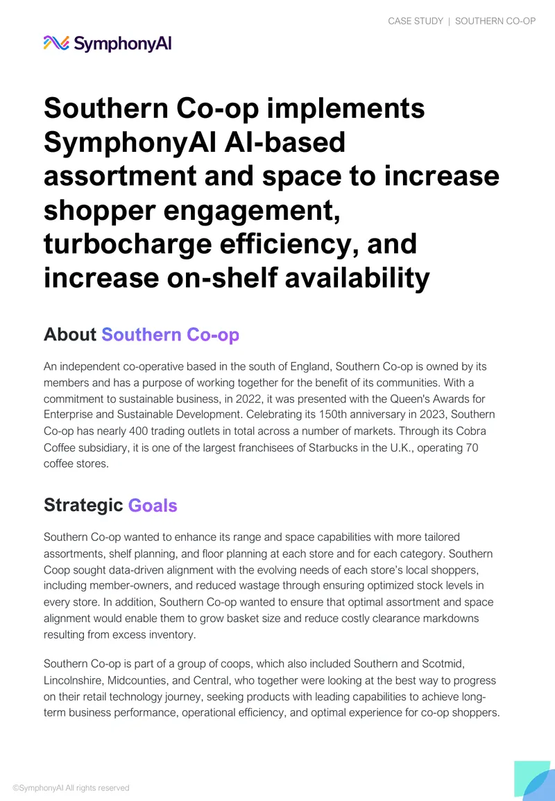 Southern Co-op AI-Driven Assortment and Space Planning Case Study