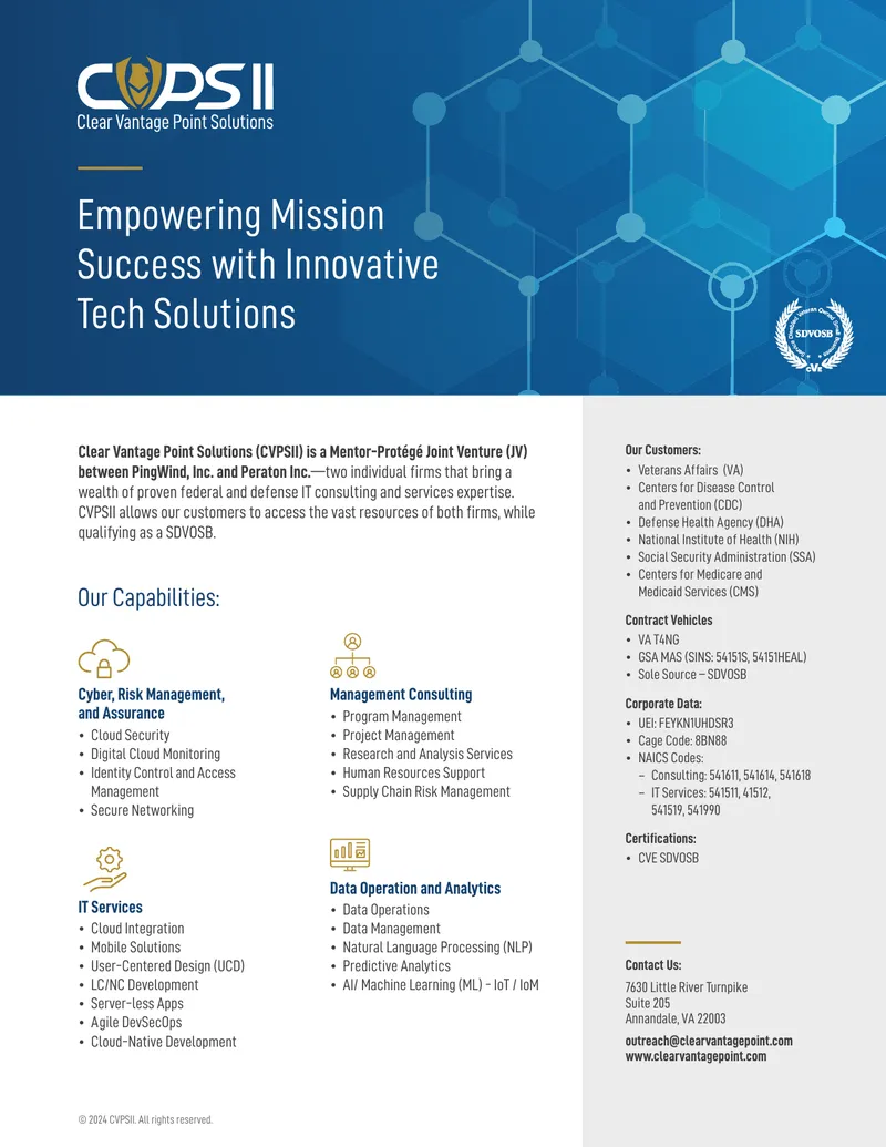Cybersecurity and IT Services Capabilities Overview