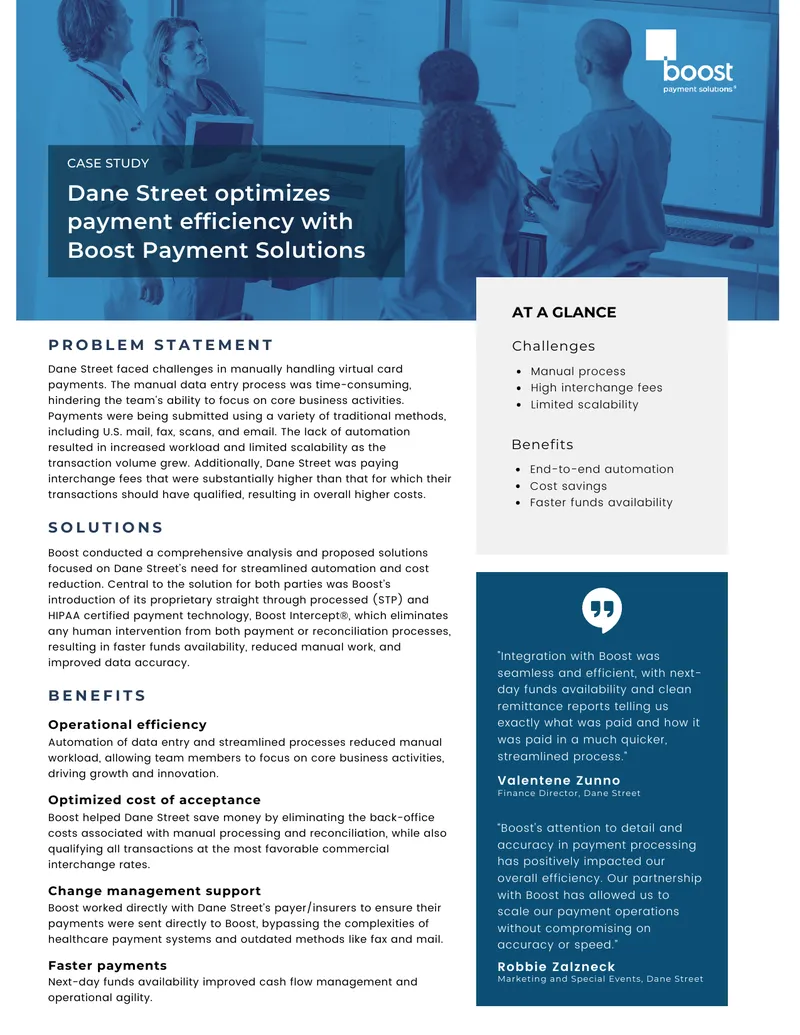 Dane Street Payment Automation Case Study