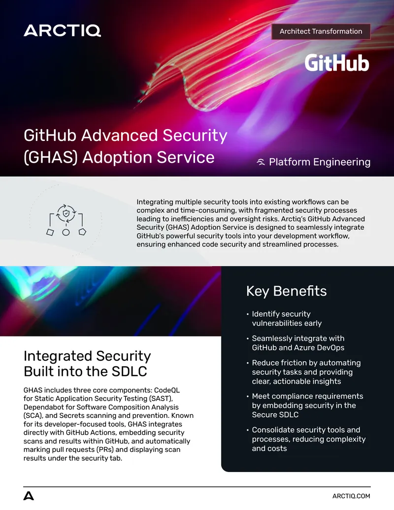 GitHub Advanced Security Adoption Service Guide