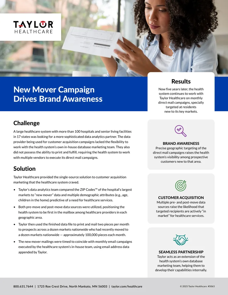 Healthcare System Customer Acquisition Campaign