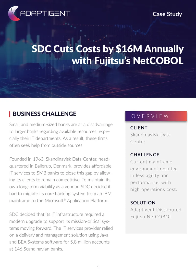 SDC Migration to Microsoft Application Platform Case Study
