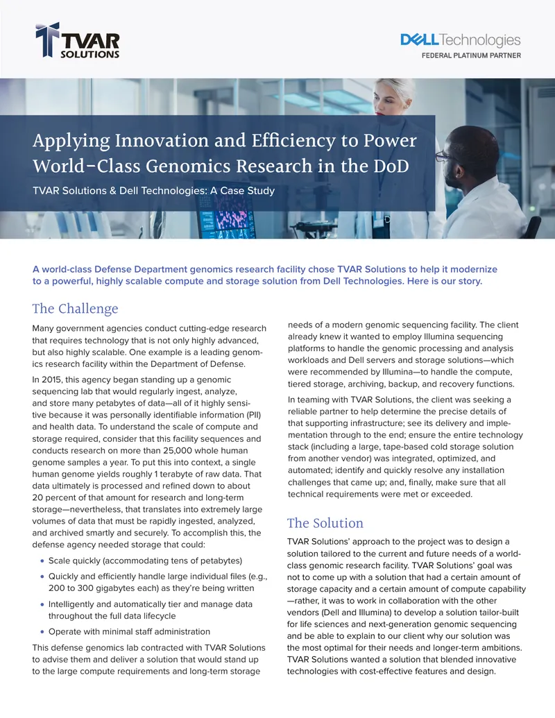 Genomic Sequencing Lab Technology Implementation Case Study
