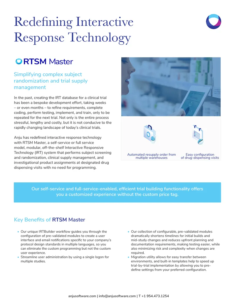 RTSM Master Interactive Response Technology Overview