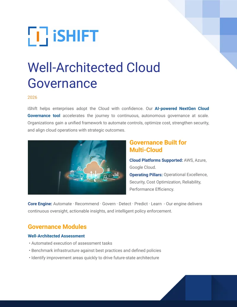 Well-Architected Cloud Governance Framework