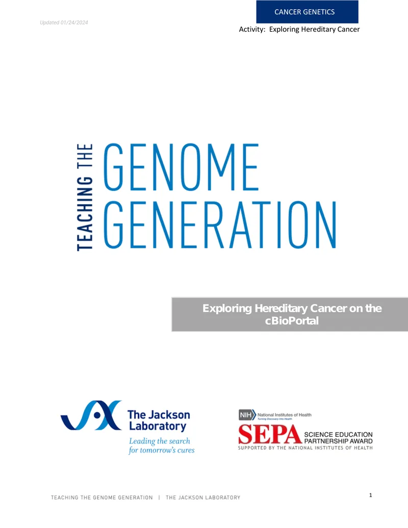 Exploring Hereditary Cancer on cBioPortal