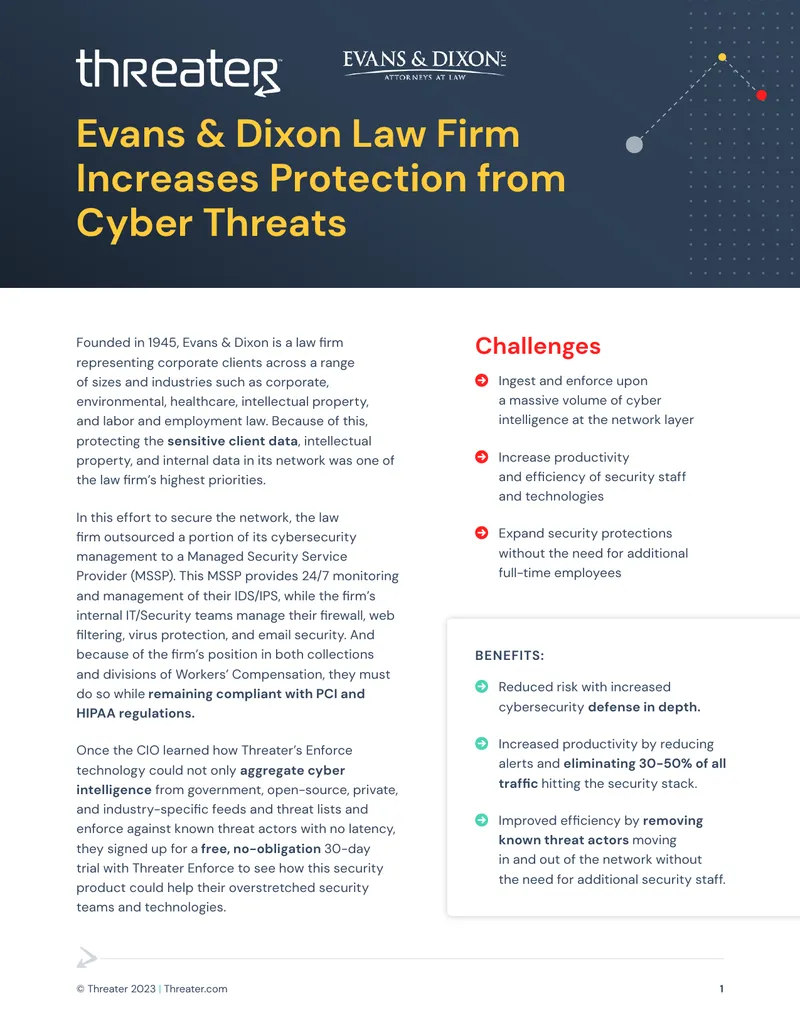 Evans & Dixon Law Firm Cybersecurity Enhancement Case Study
