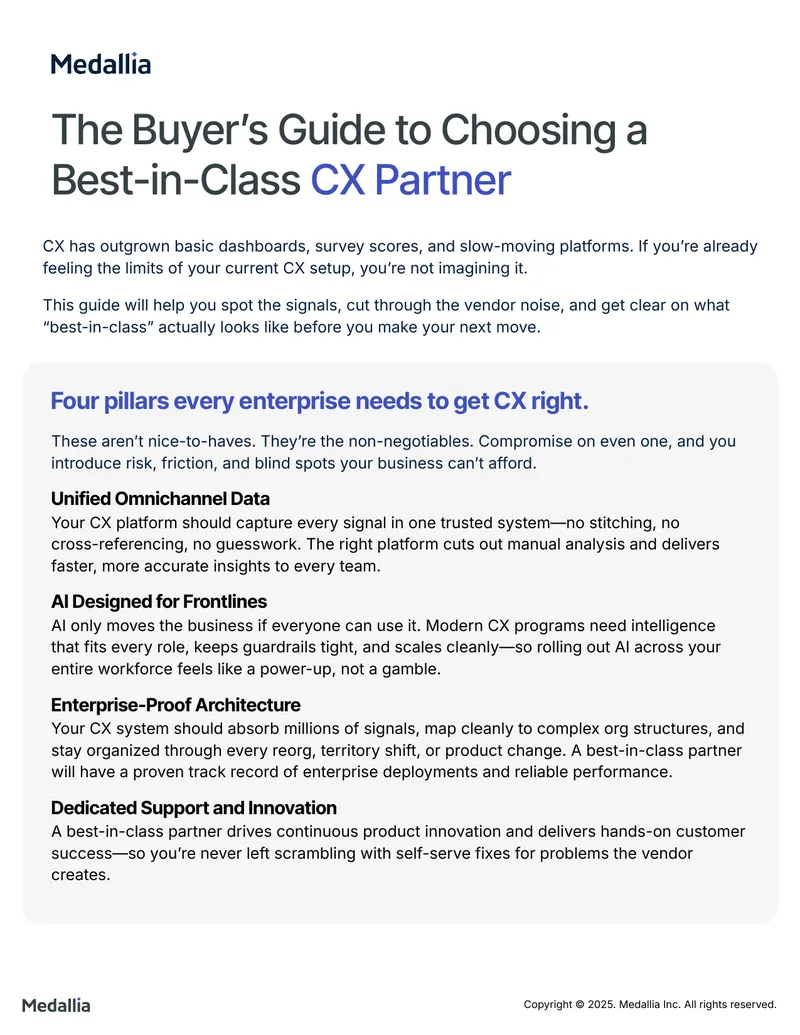 Guide to Selecting a Customer Experience Partner