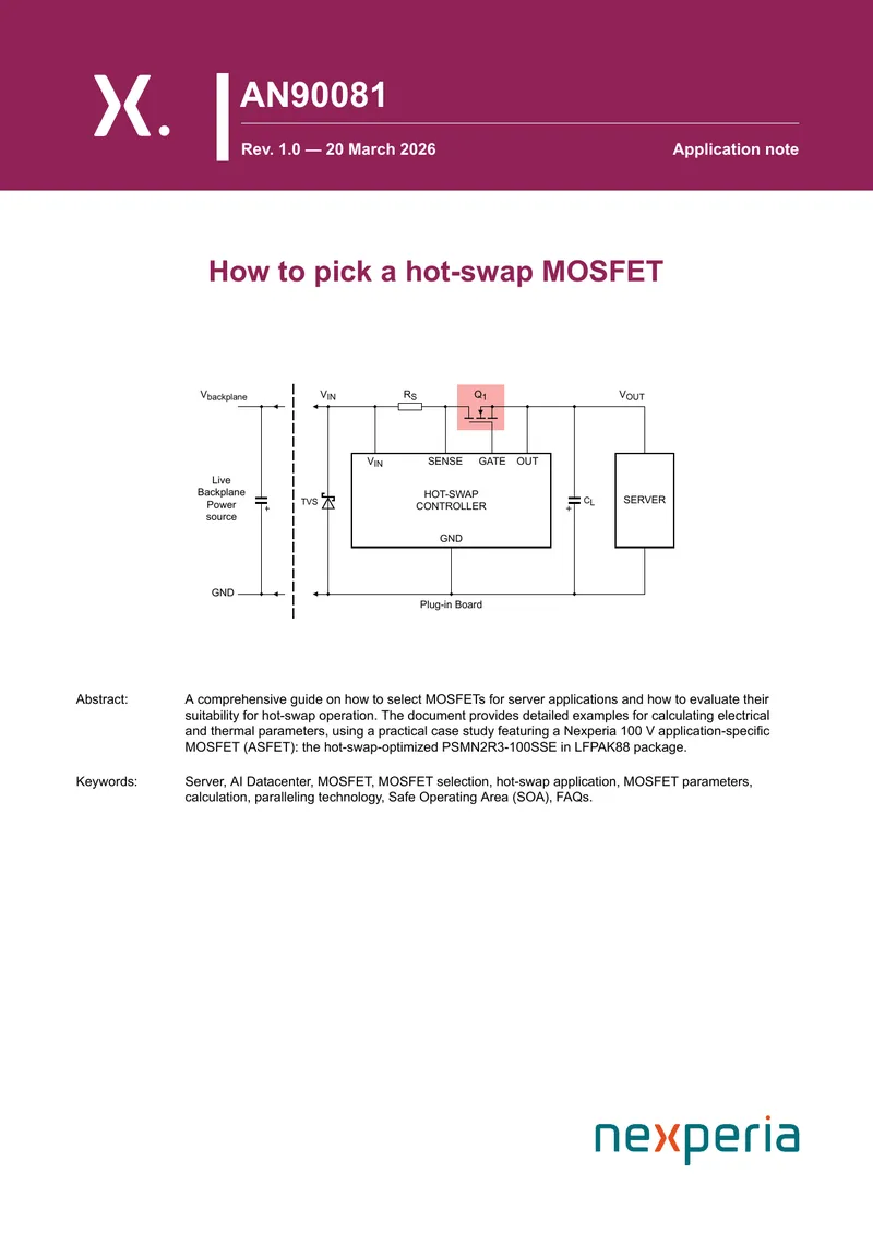 Guide to Selecting Hot-Swap MOSFETs for Servers