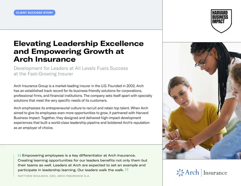 Leadership Development Programs at Arch Insurance