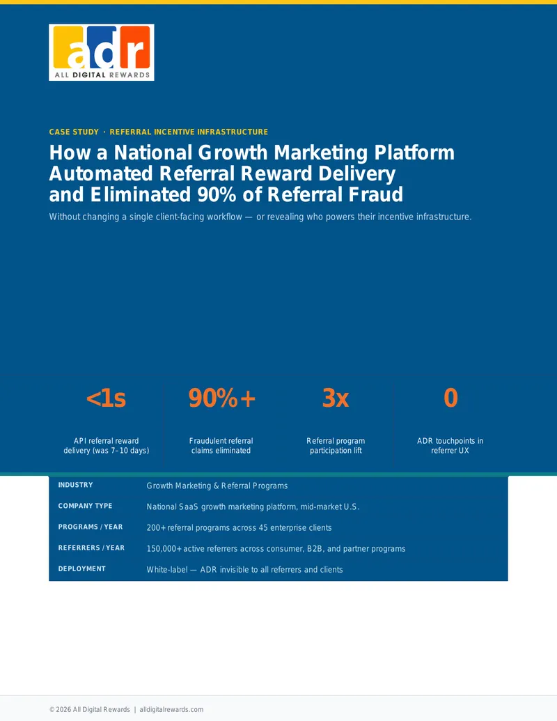 Referral Incentive Infrastructure Case Study