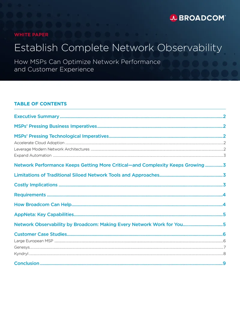 Establish Complete Network Observability for MSPs