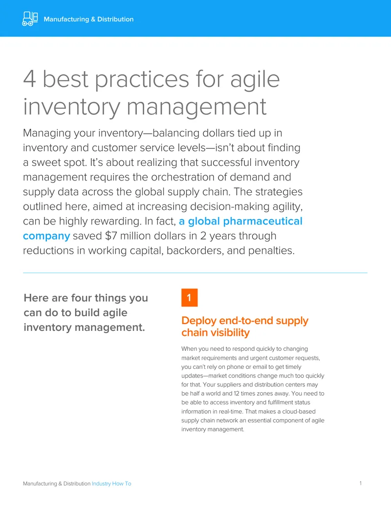 Agile Inventory Management Best Practices