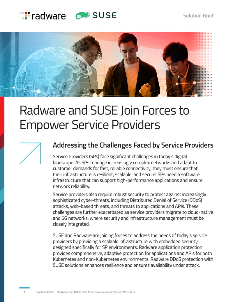 SUSE and Radware Joint Solution for Service Providers