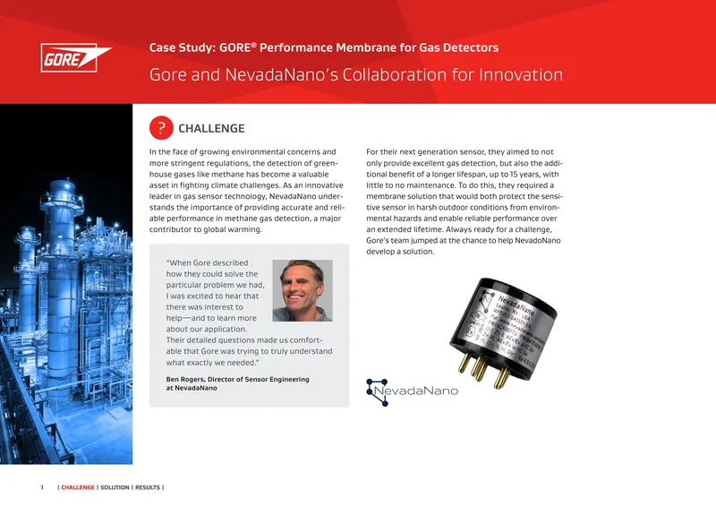 Gore and NevadaNano Collaboration Case Study