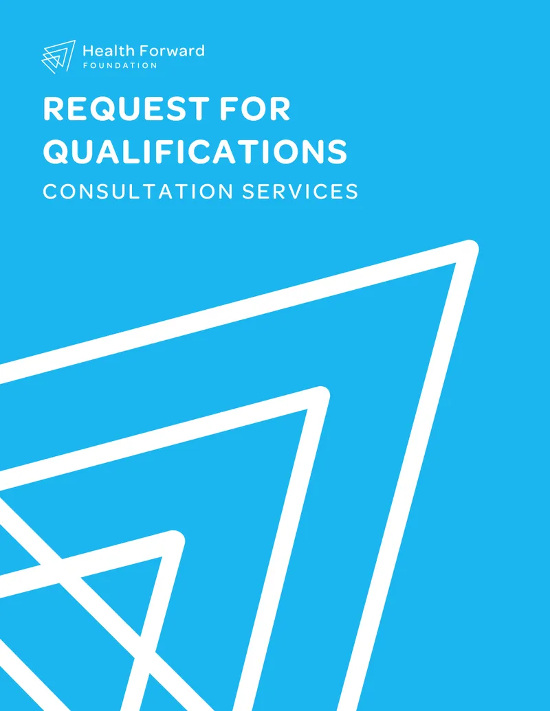 Request for Qualifications for Consultation Services