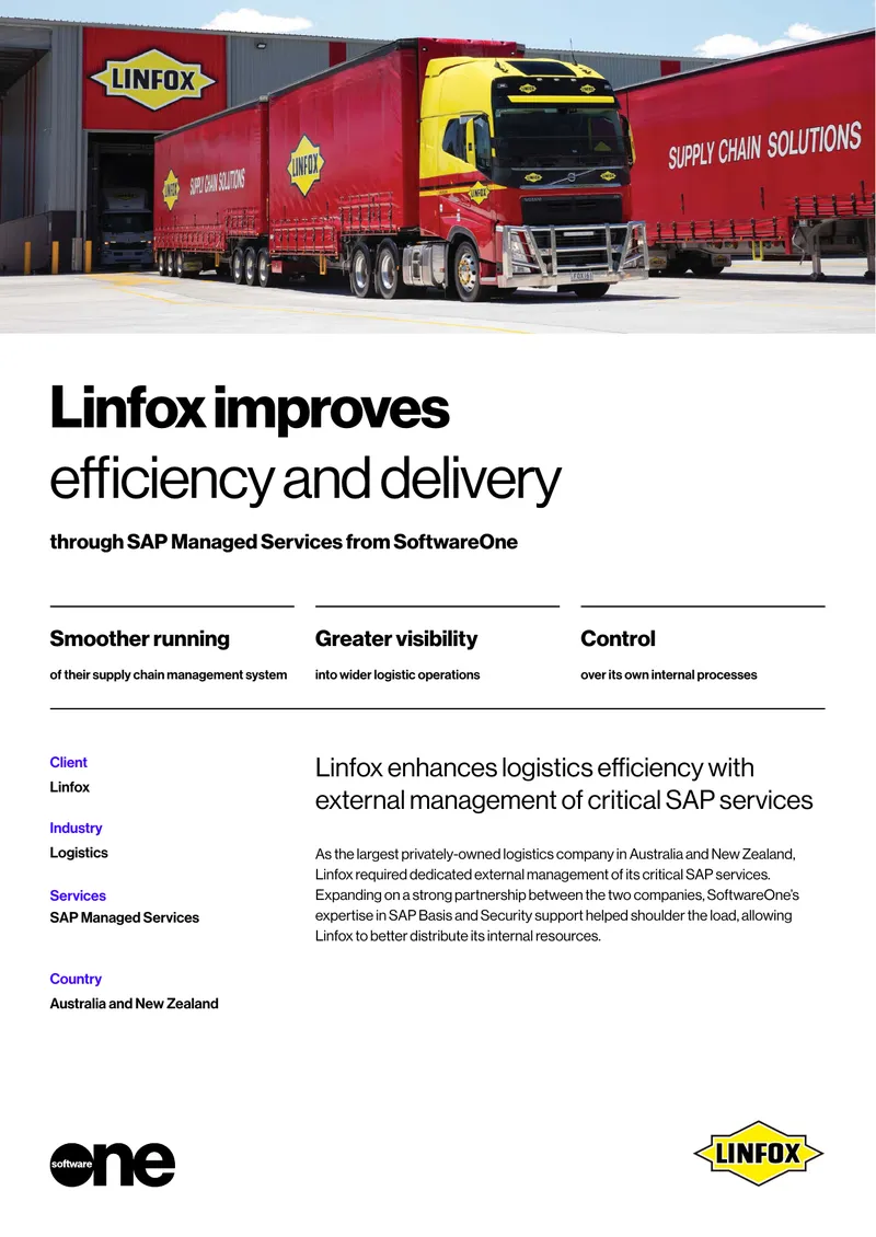 Linfox SAP Managed Services Partnership Overview