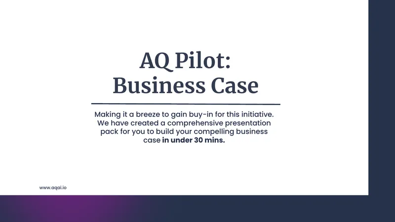 Adaptability Pilot Program Business Case Guide