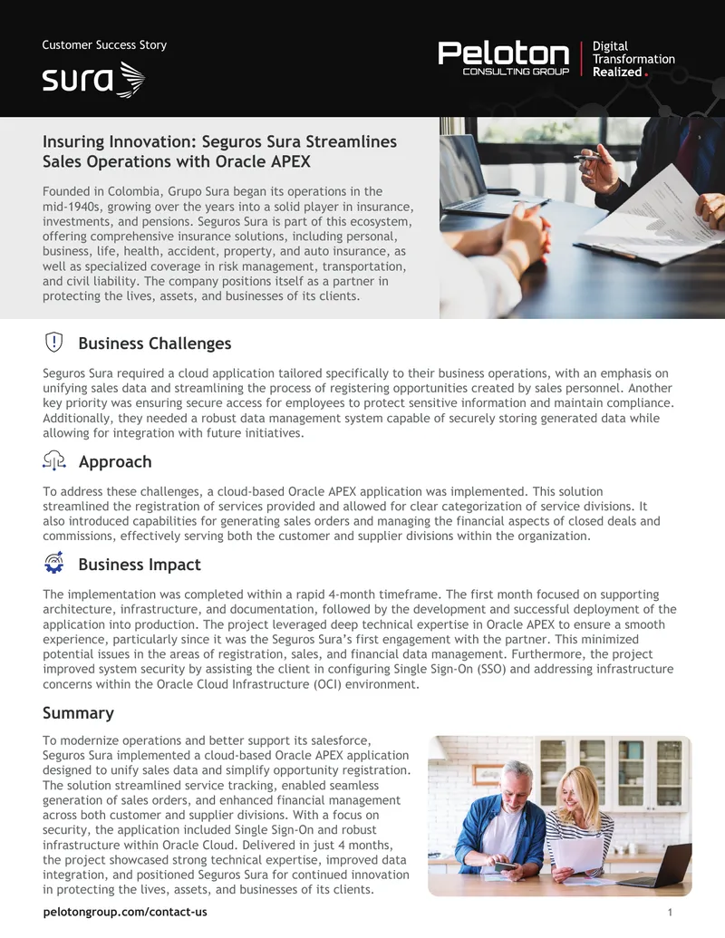 Seguros Sura Cloud Application Implementation Case Study
