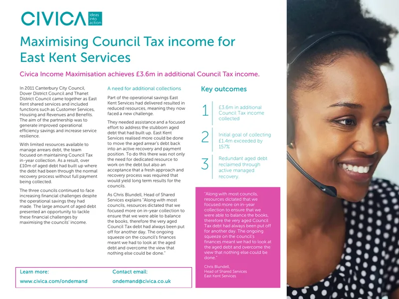 Maximising Council Tax Income for East Kent Services