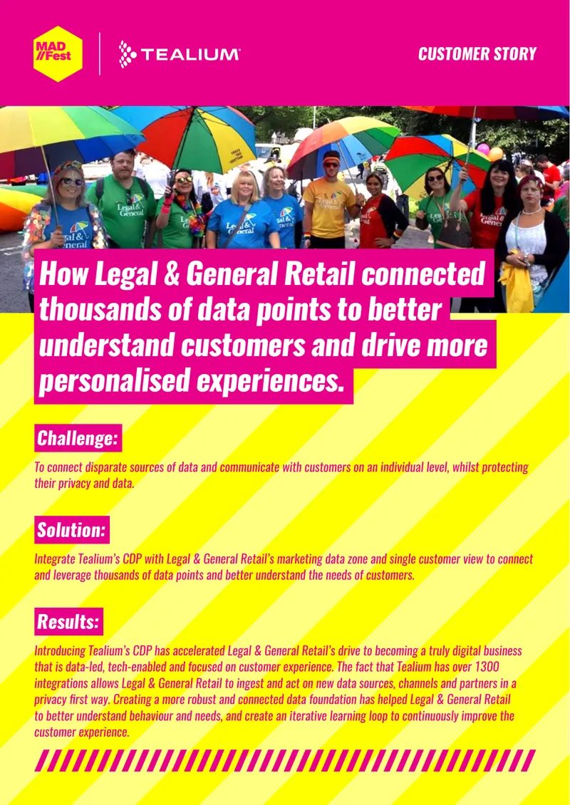 Legal & General Retail Customer Data Platform Integration