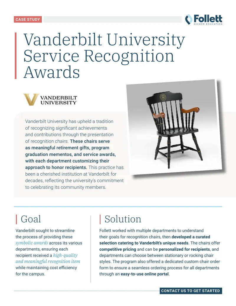 Vanderbilt University Service Recognition Awards Case Study