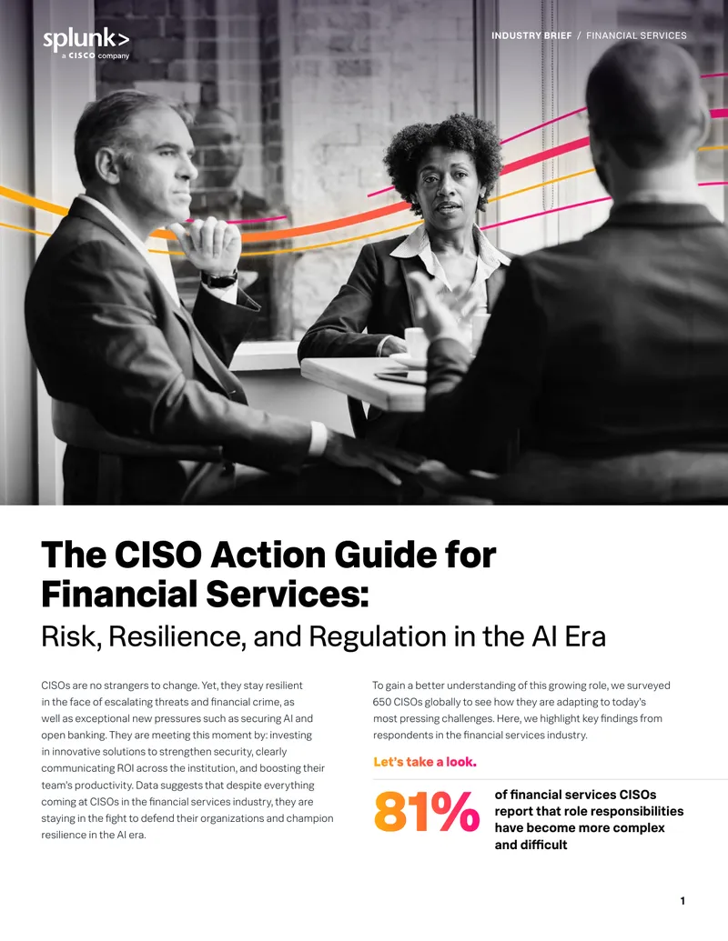CISO Action Guide for Financial Services