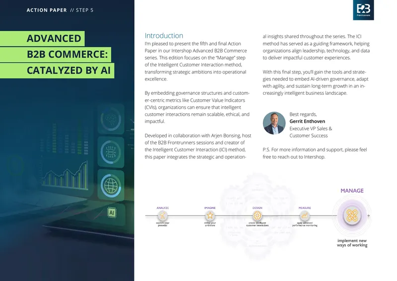 Advanced B2B Commerce Action Paper Step 5 Manage
