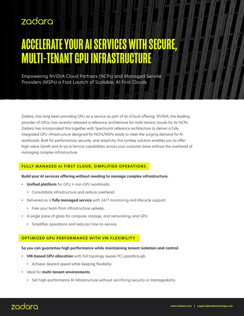 Integrated GPU Infrastructure for AI Workloads