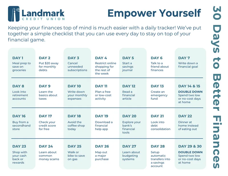 Daily Financial Tracker Checklist