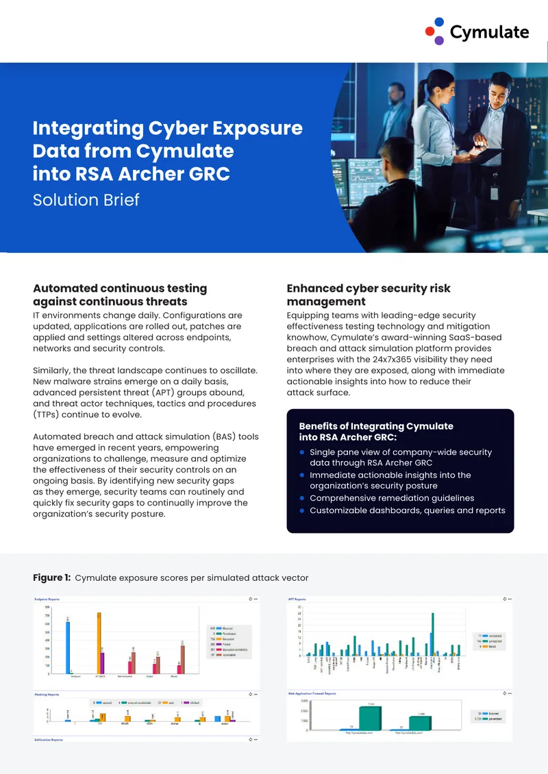 Integrating Cyber Exposure Data into RSA Archer GRC