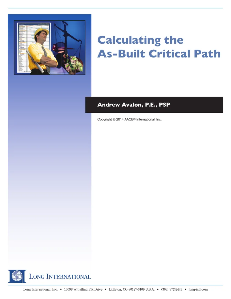 Calculating the As-Built Critical Path Procedures
