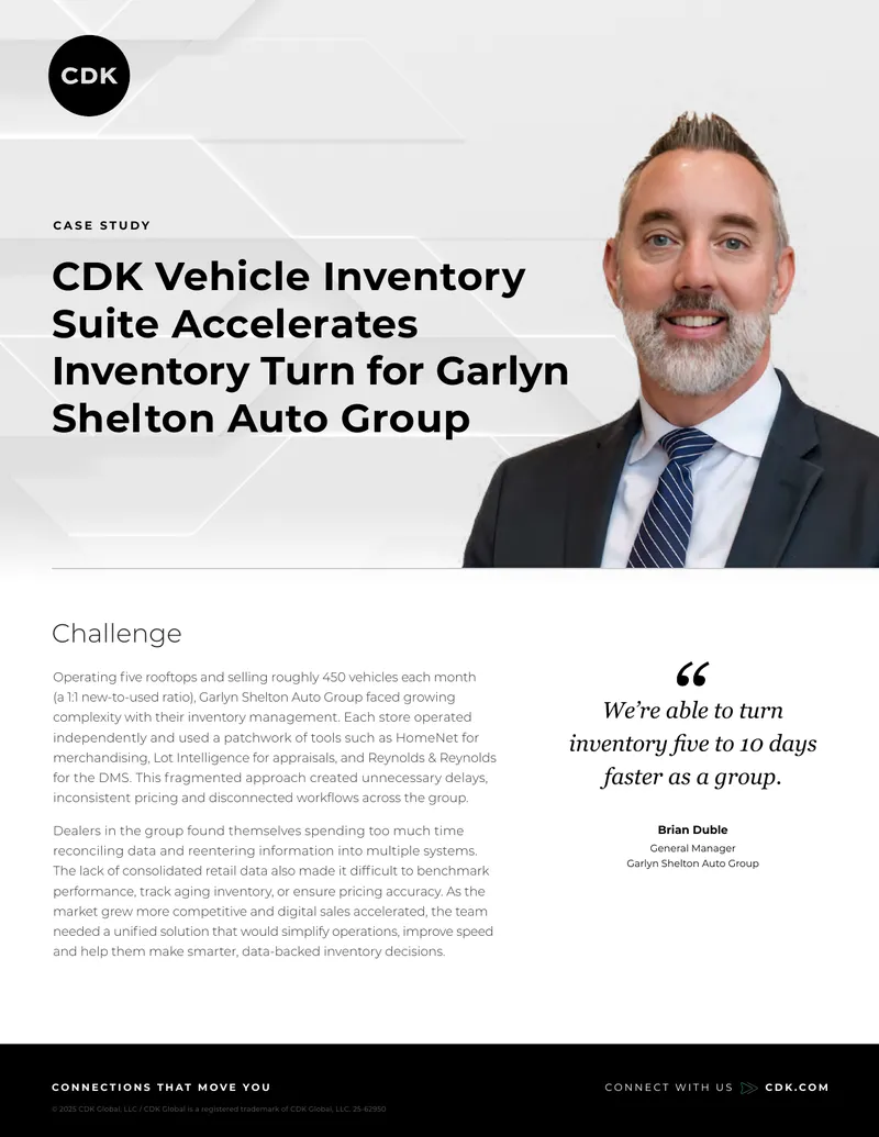 CDK Vehicle Inventory Suite Case Study