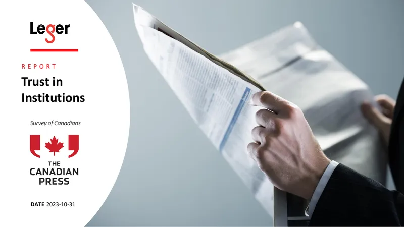 Trust in Institutions Survey of Canadians