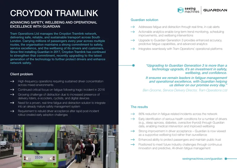 Advancing Safety and Wellbeing with Guardian Technology