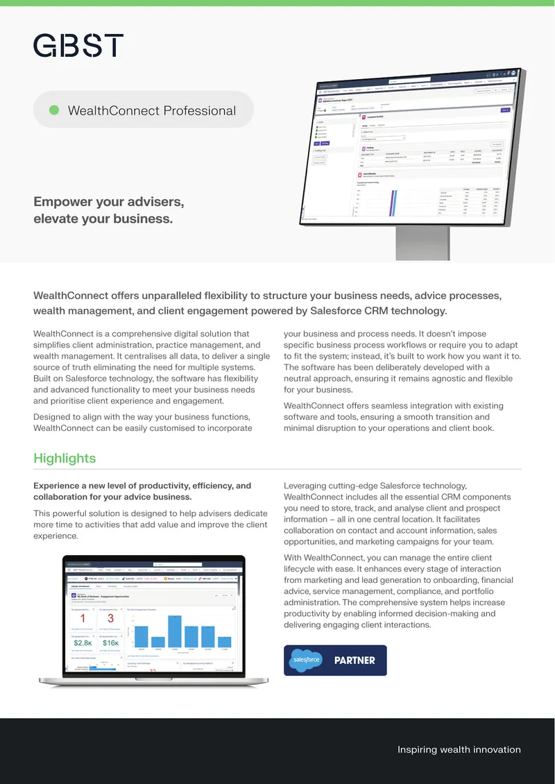 WealthConnect Comprehensive Wealth Management Solution