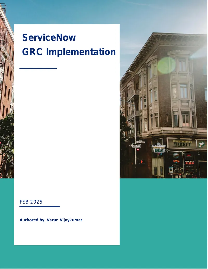 ServiceNow GRC Implementation Strategic Framework
