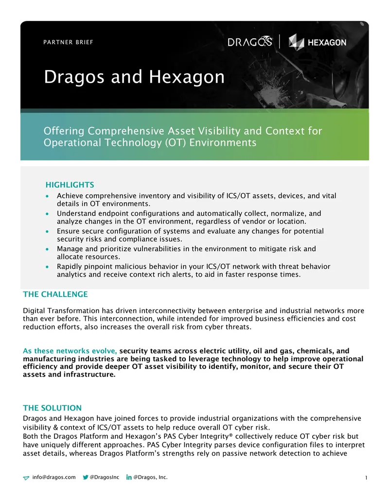 Comprehensive Asset Visibility for Operational Technology