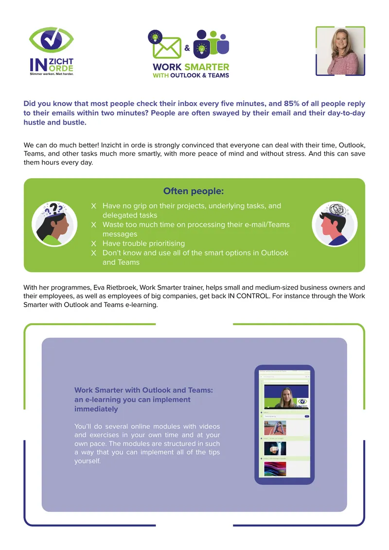 Work Smarter with Outlook and Teams E-learning Program