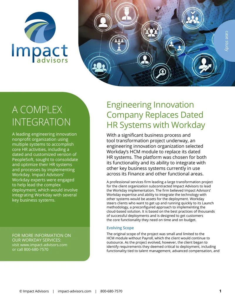 Engineering Innovation Case Study on Workday Implementation