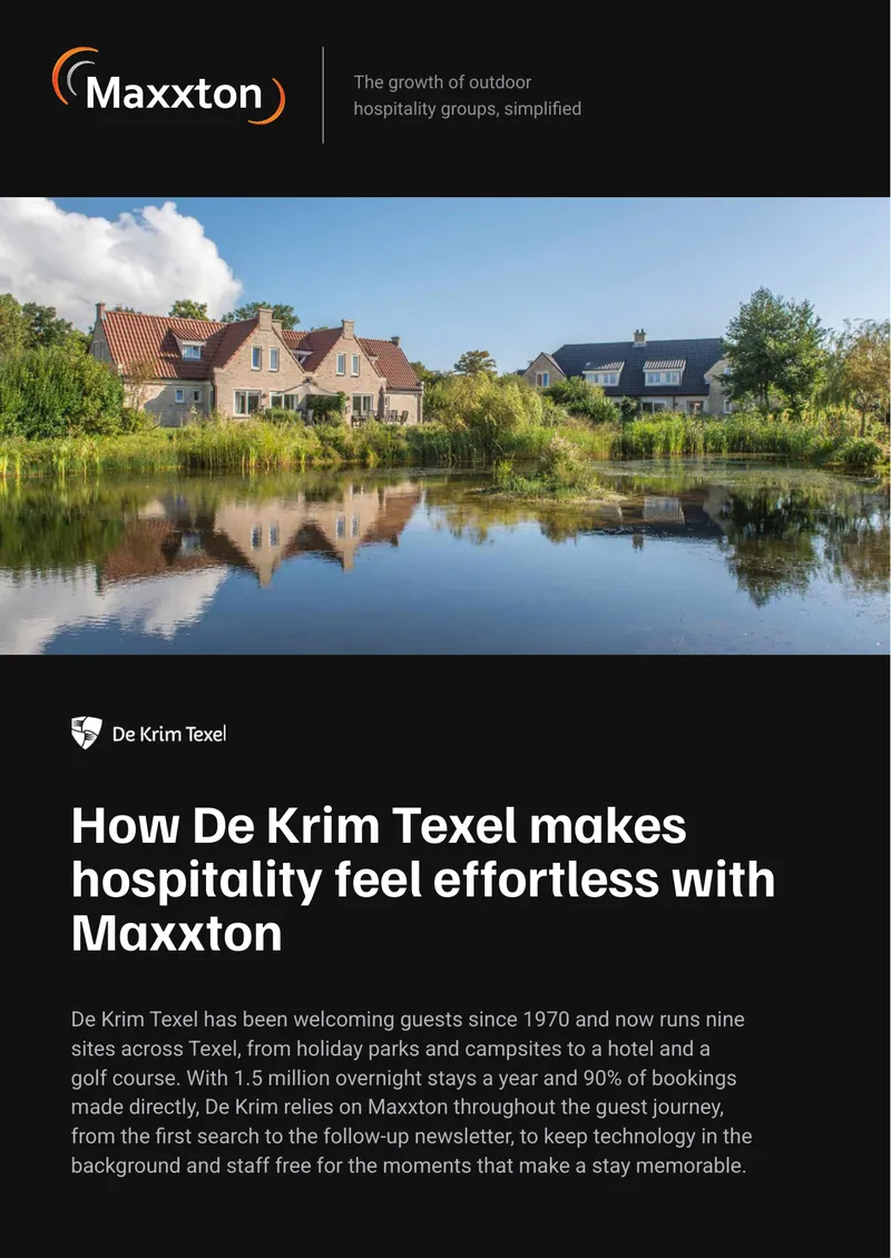 De Krim Texel Customer Story with Maxxton