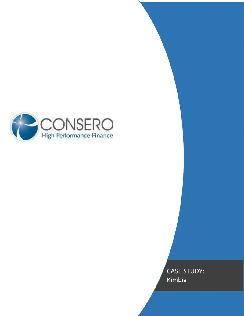 Kimbia Case Study on Finance and Administration Outsourcing