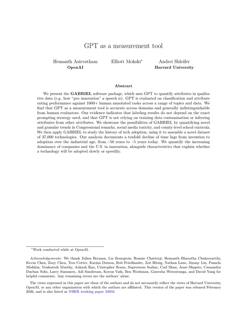 GABRIEL Software Package for Qualitative Data Measurement