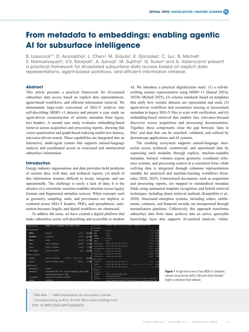 Framework for AI-Assisted Subsurface Data Access