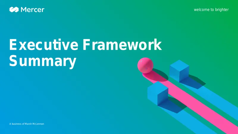 Mercer Job Library Executive Framework Overview