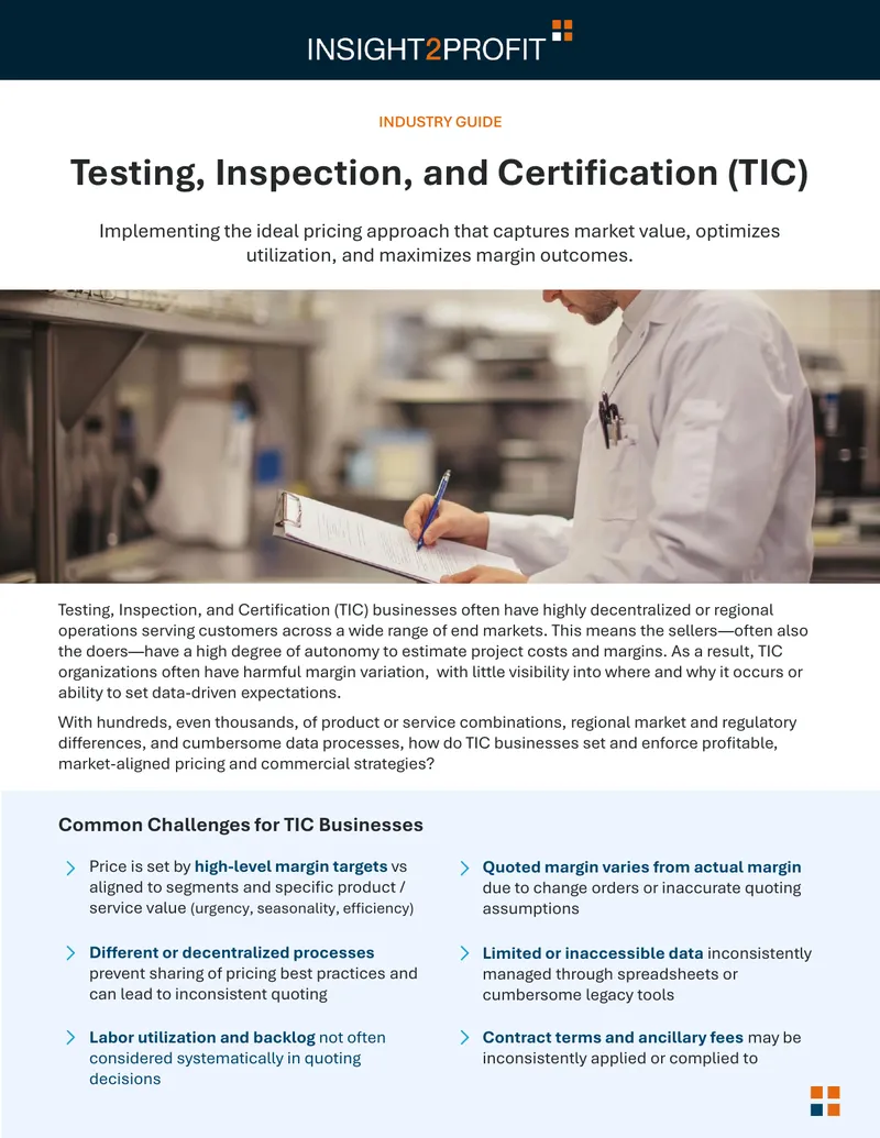 Pricing Strategies for Testing, Inspection, and Certification Businesses